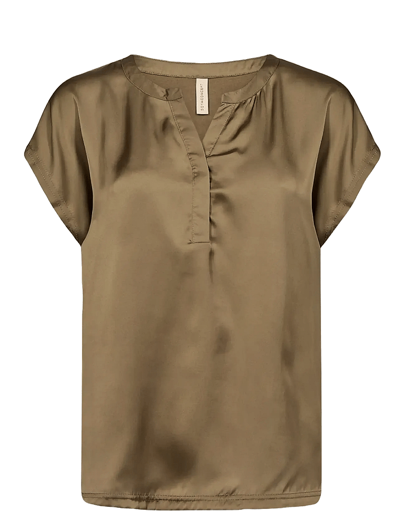 Soyaconcept - SC-THILDE - short-sleeved blouses - 7230 misty olive - 1