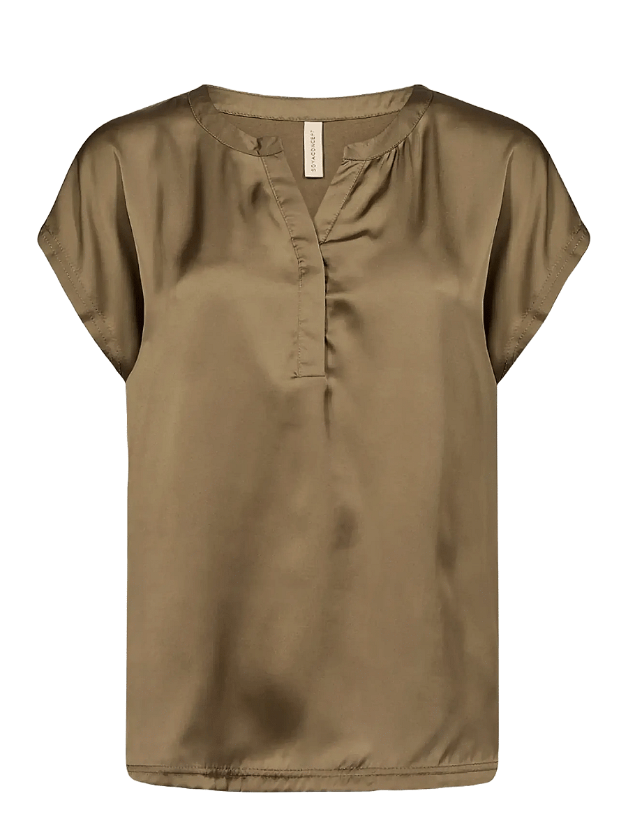 Soyaconcept - SC-THILDE - lühikeste varrukatega pluusid - 7230 misty olive - 1