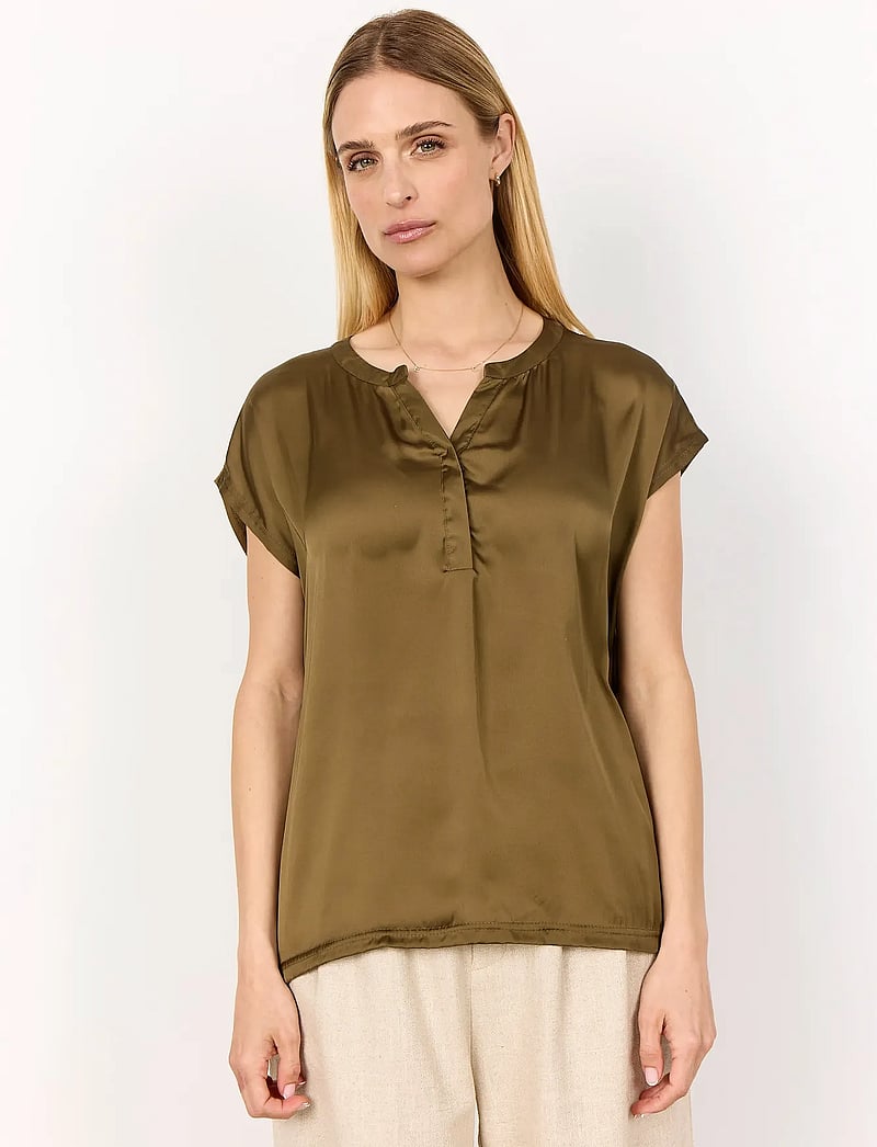 Soyaconcept - SC-THILDE - short-sleeved blouses - 7230 misty olive - 0