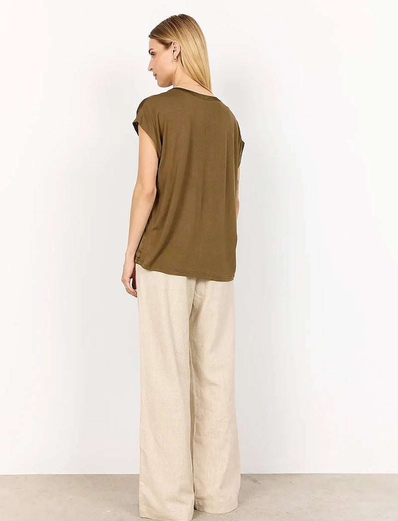 Soyaconcept - SC-THILDE - short-sleeved blouses - 7230 misty olive - 3