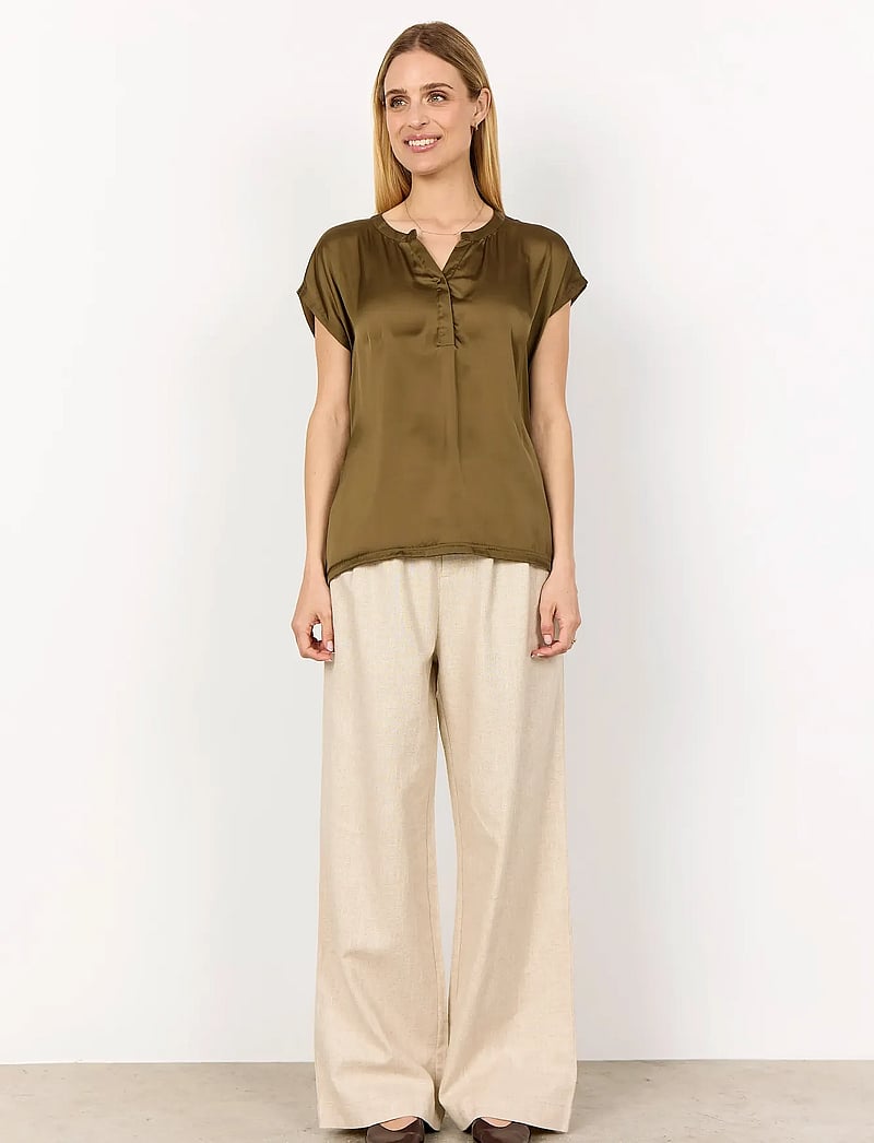 Soyaconcept - SC-THILDE - short-sleeved blouses - 7230 misty olive - 4