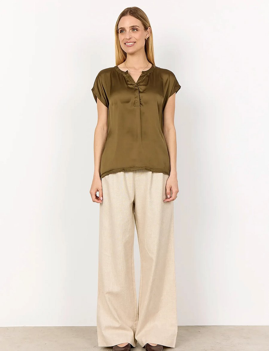 Soyaconcept - SC-THILDE - lühikeste varrukatega pluusid - 7230 misty olive - 4