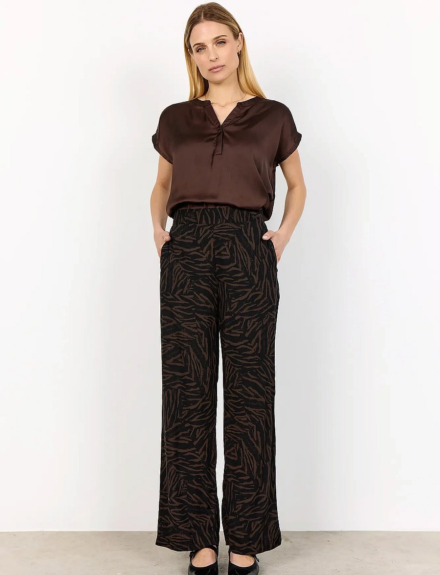 Soyaconcept - SC-THILDE - short-sleeved blouses - 8694 hot fudge - 4