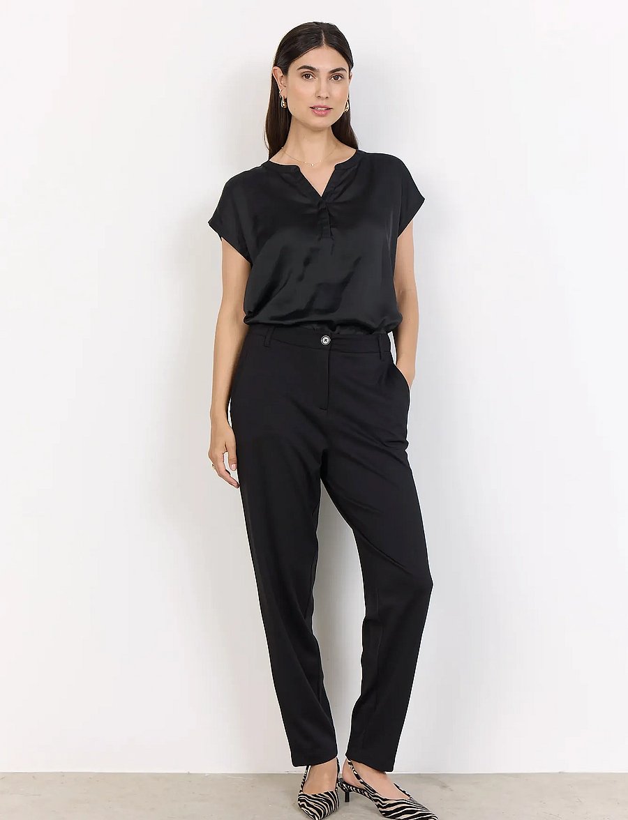 Soyaconcept - SC-THILDE - blūzes ar īsām piedurknēm - black - 4