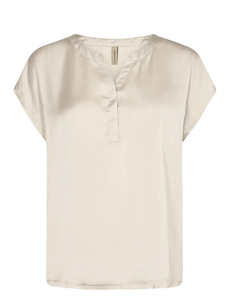 Soyaconcept - SC-THILDE - kortärmade blusar - cream - 1