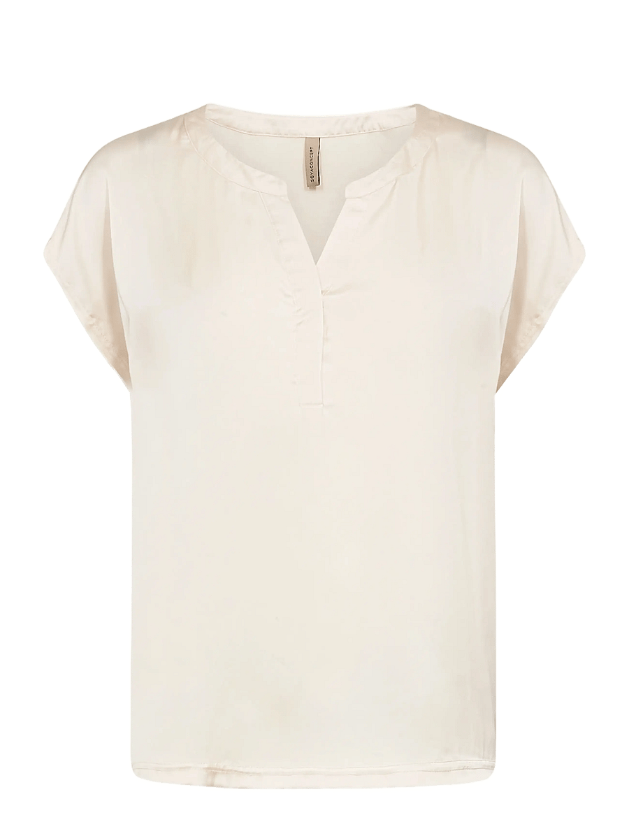 Soyaconcept - SC-THILDE - short-sleeved blouses - cream - 1