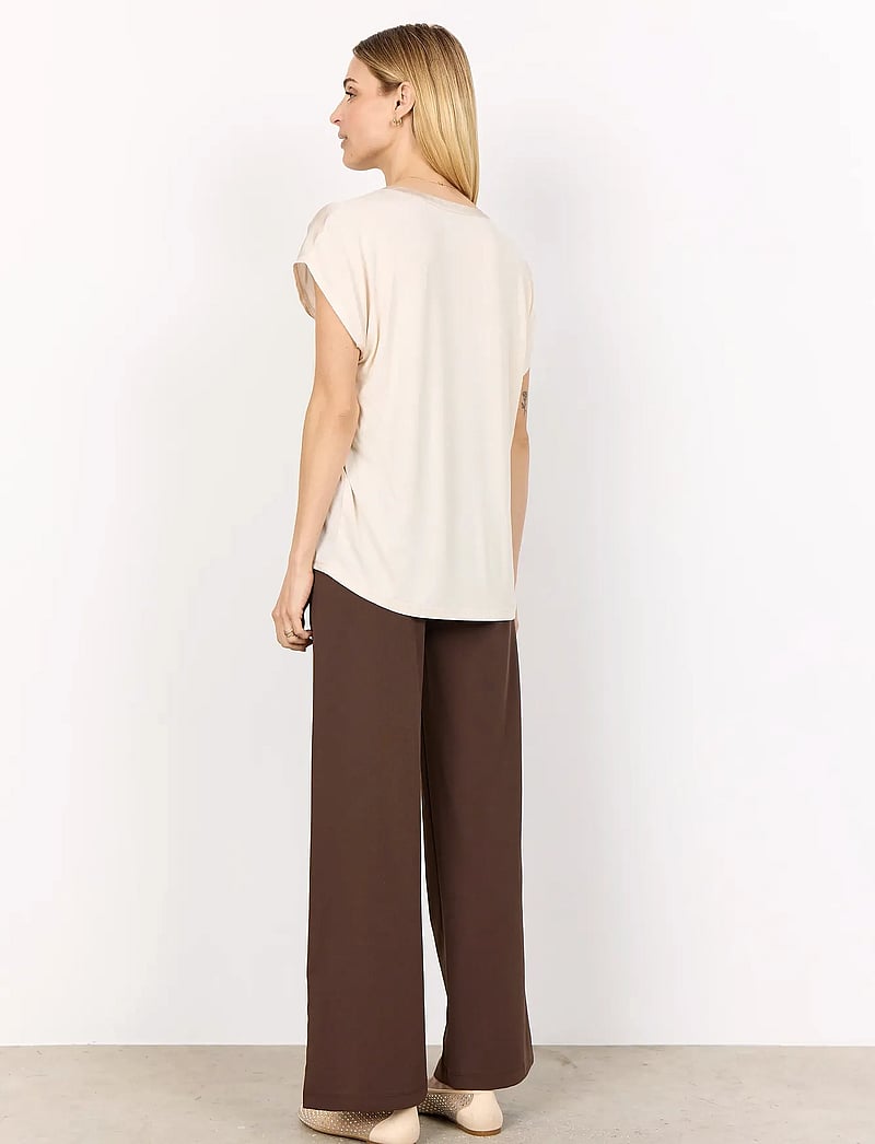 Soyaconcept - SC-THILDE - kortärmade blusar - cream - 3