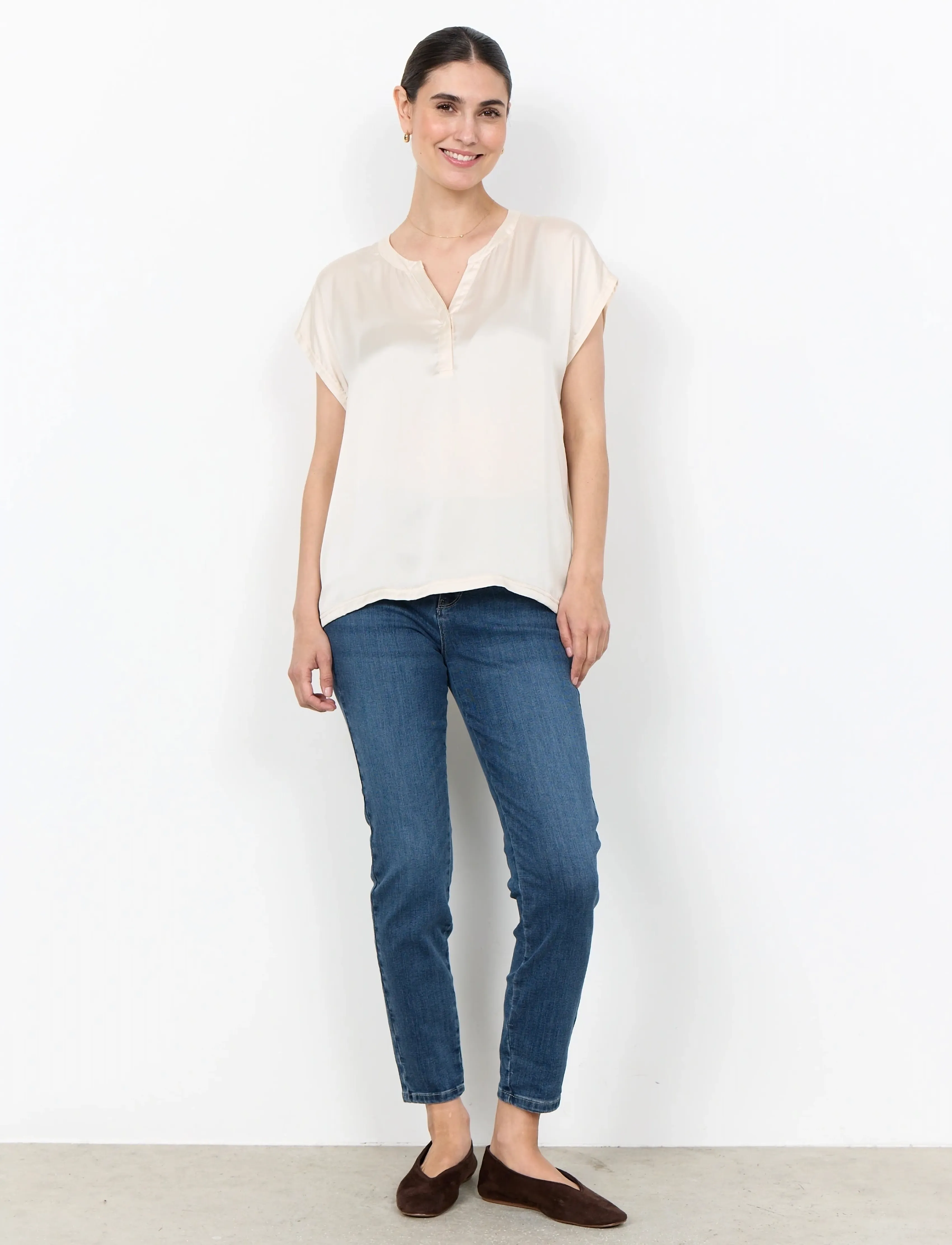 Soyaconcept - SC-THILDE - short-sleeved blouses - cream - 3