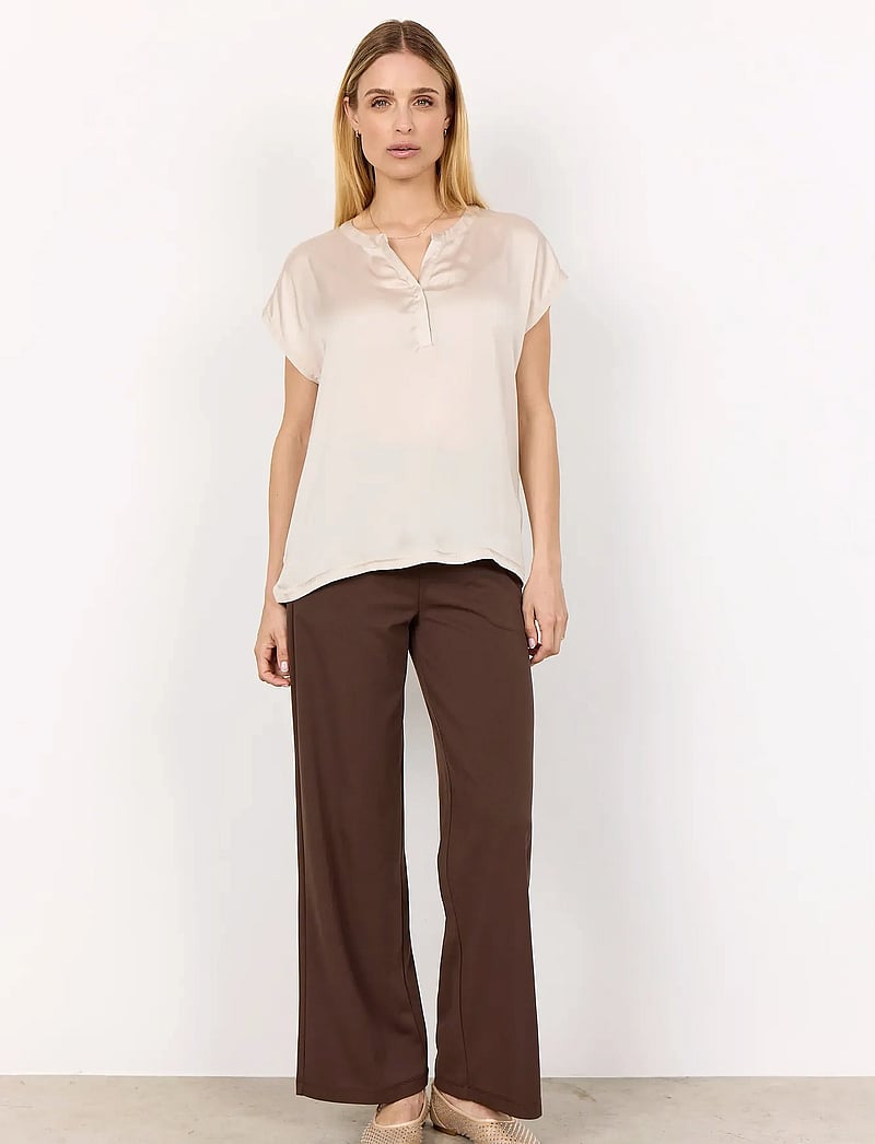 Soyaconcept - SC-THILDE - kortärmade blusar - cream - 4