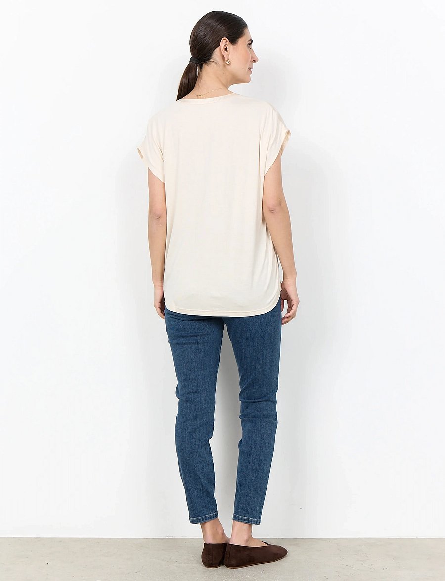 Soyaconcept - SC-THILDE - short-sleeved blouses - cream - 4