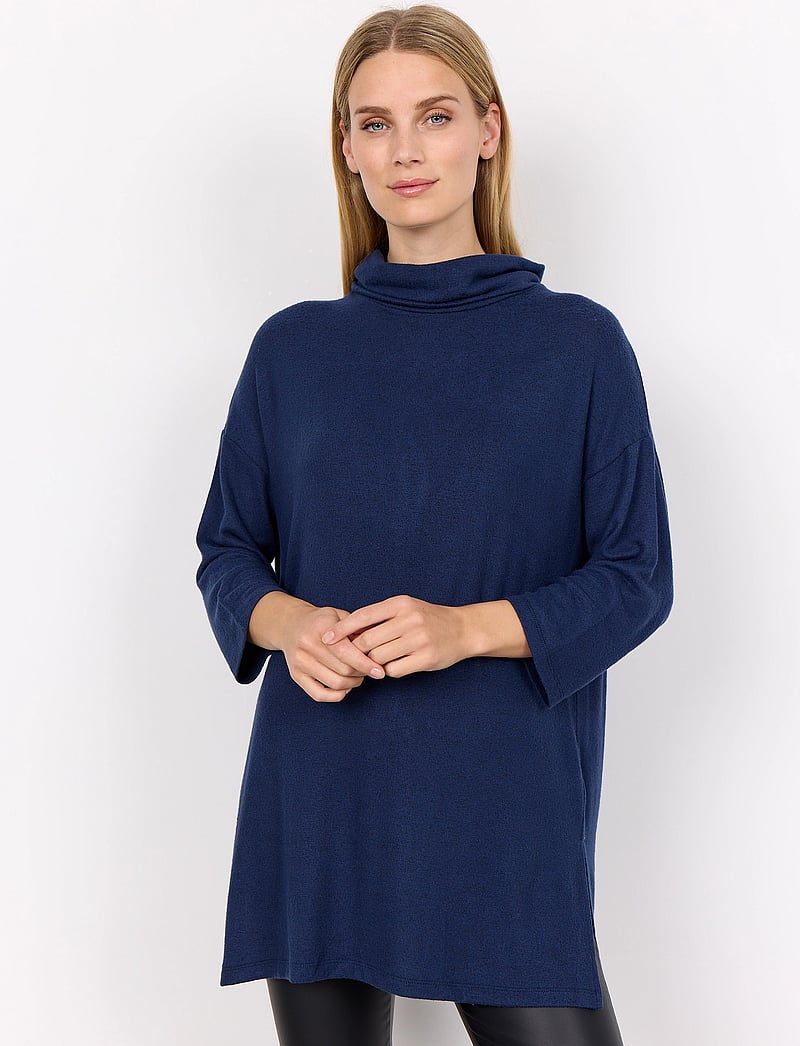 Soyaconcept - SC-BIARA - sweatshirts & hoodies - blue iris melange - 0