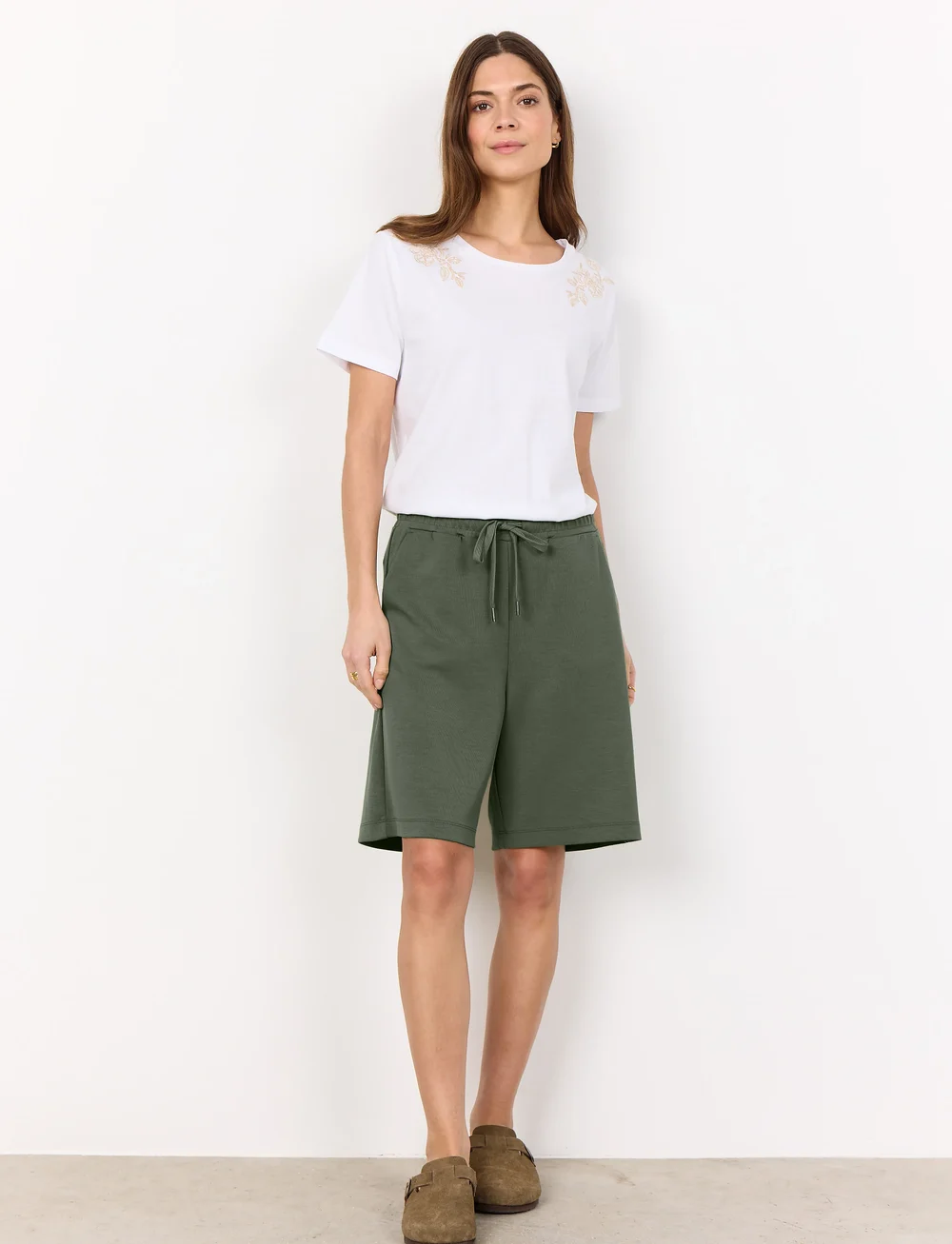 Soyaconcept - SC-BANU - sweatshorts - dark army - 3
