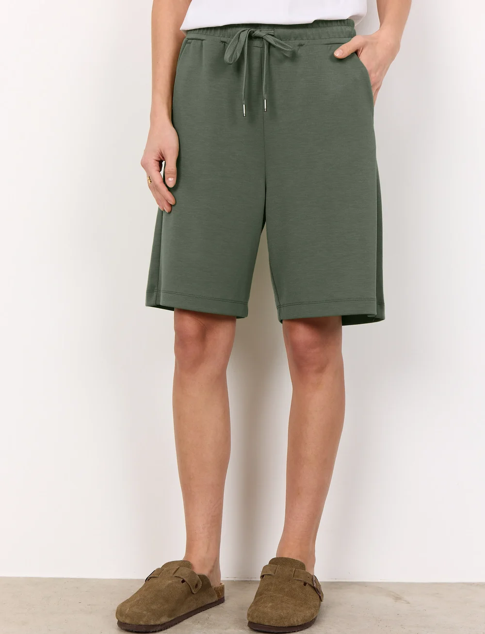 Soyaconcept - SC-BANU - sweatshorts - dark army - 4