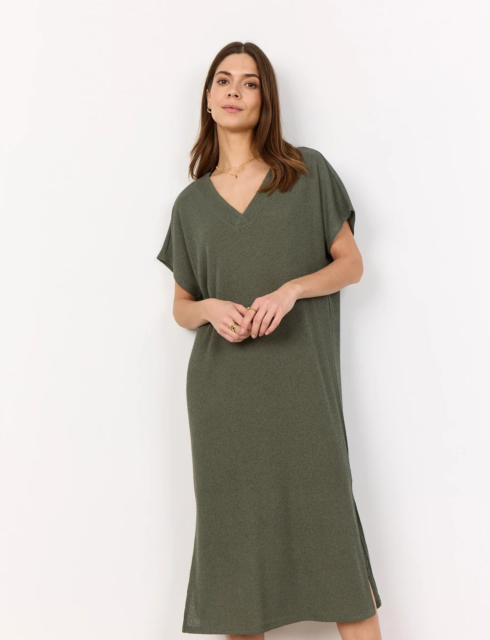 Soyaconcept - SC-DELIA - t-shirt-kleider - dark army - 0