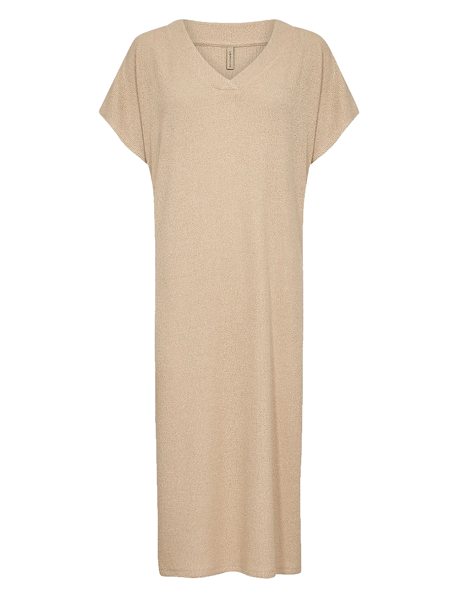Soyaconcept - SC-DELIA - t-shirtklänningar - sand - 1