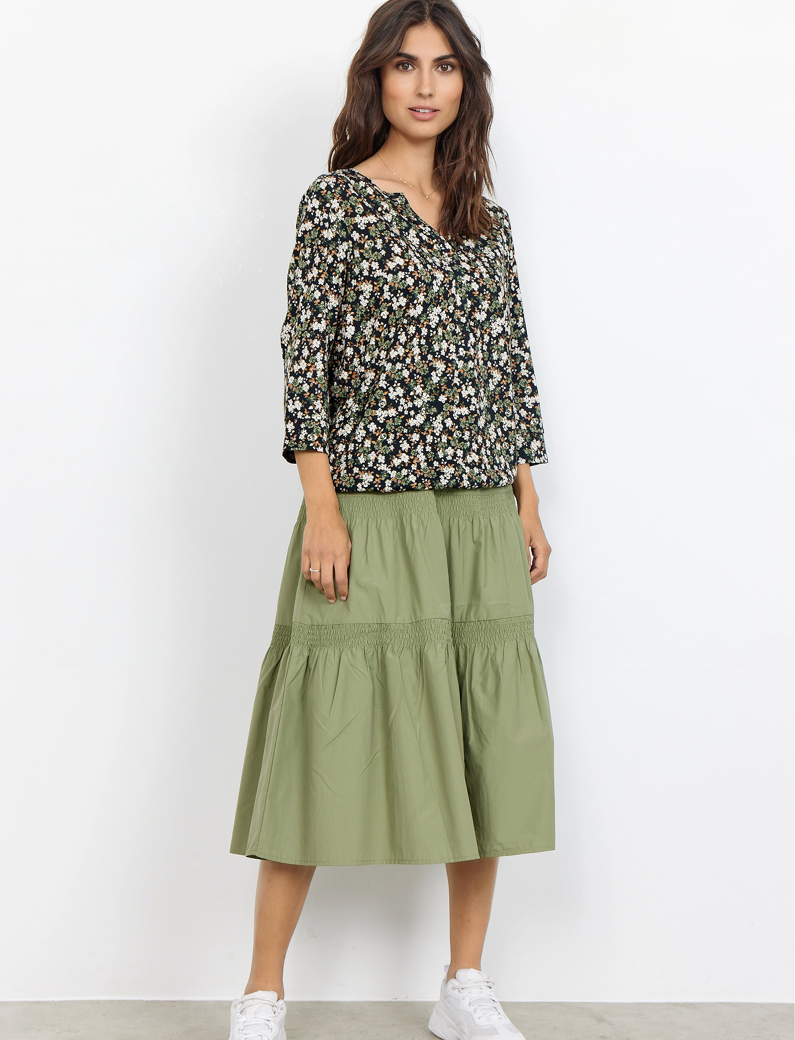 Soyaconcept - SC-FELICITY AOP - oil green combi - 3