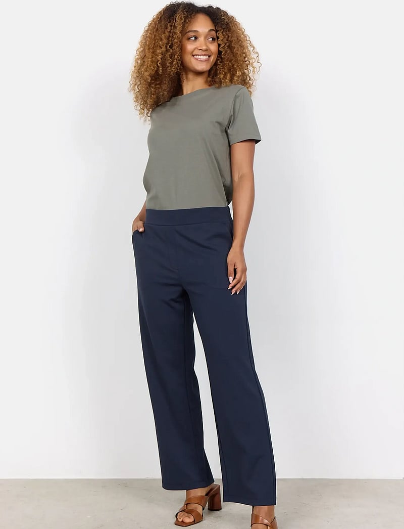 Soyaconcept - SC-SIHAM - bukser med lige ben - navy - 0