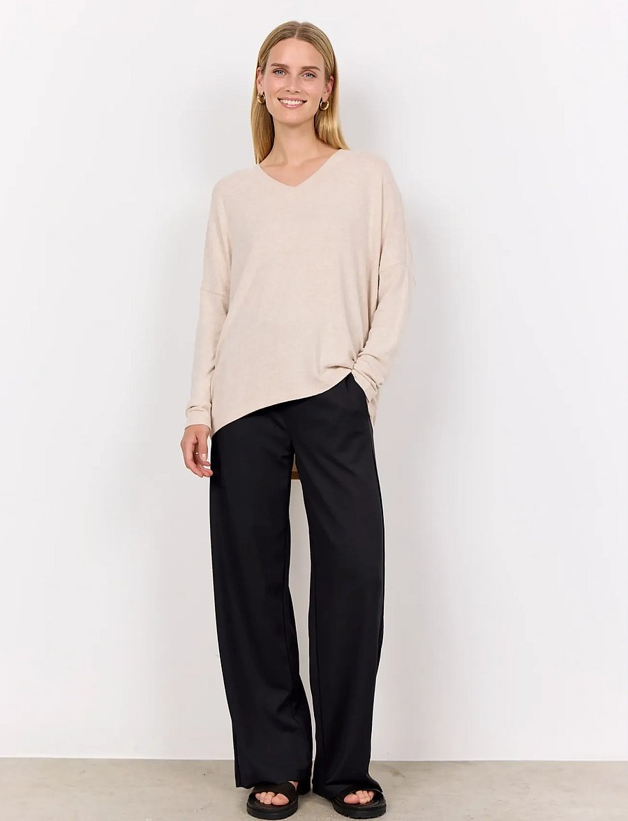 Soyaconcept - SC-BIARA - striktrøjer - cream melange - 4