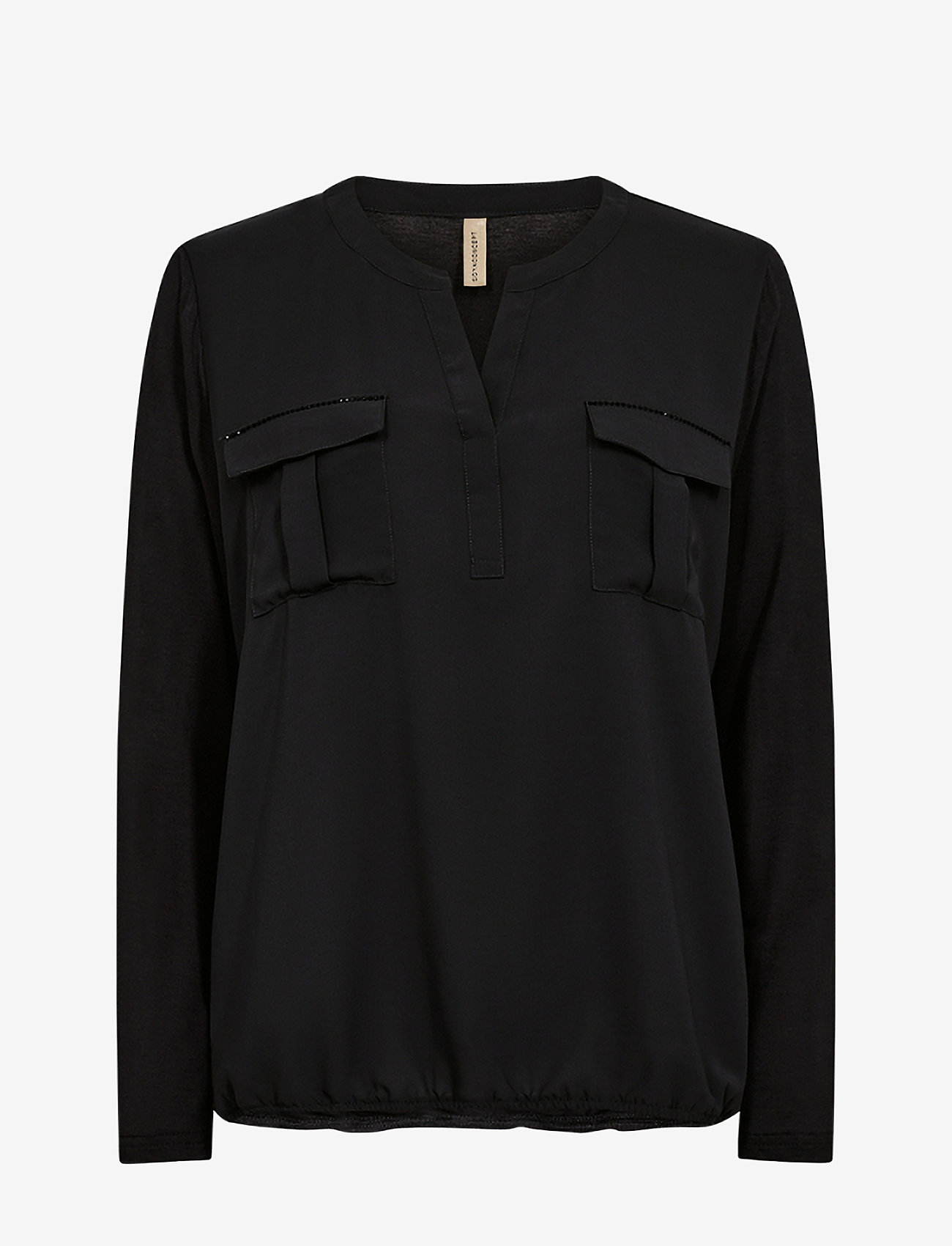 Soyaconcept - SC-HERMINE - long-sleeved blouses - black - 0
