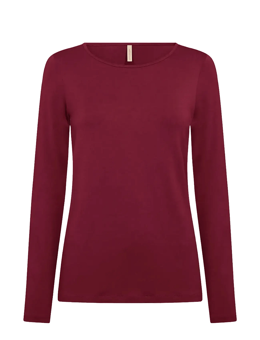 Soyaconcept - SC-MARICA - langärmlige tops - 4850 dark red - 0