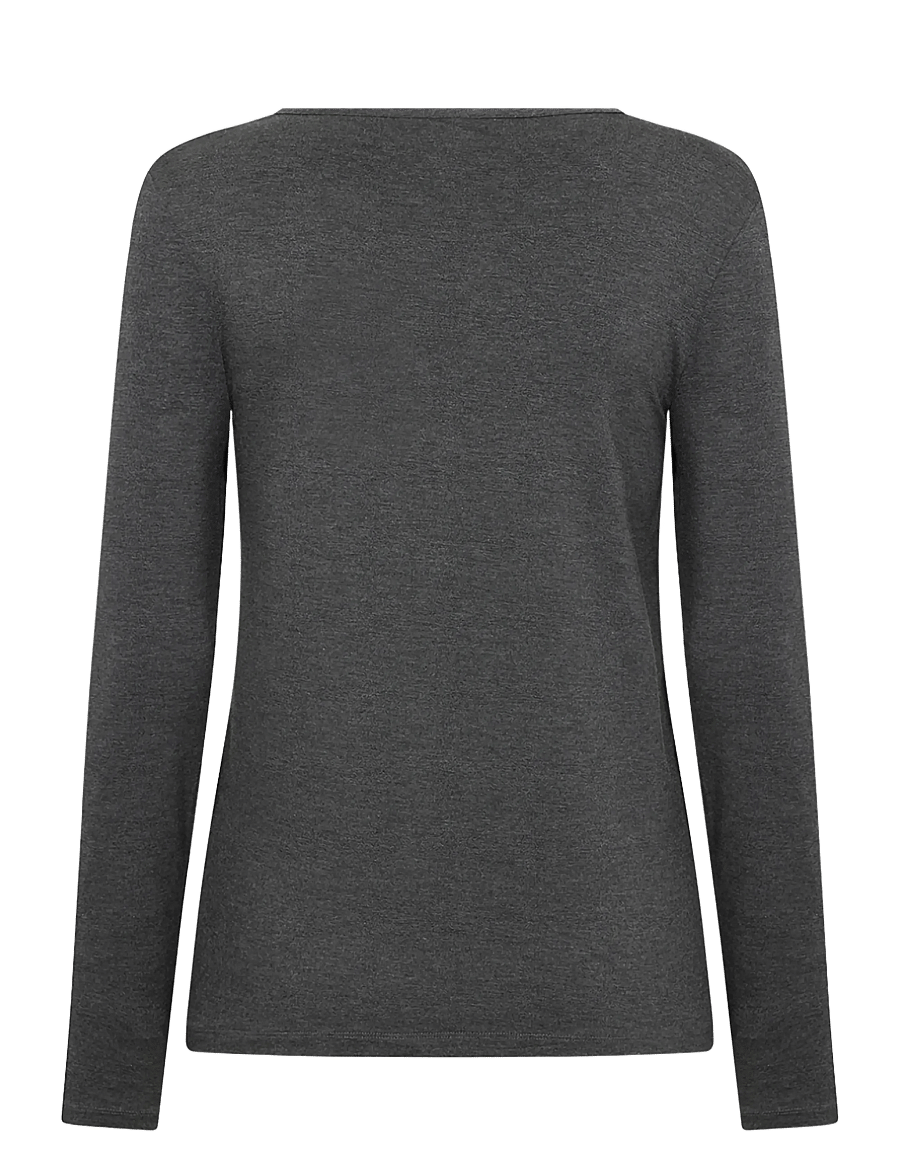 Soyaconcept - SC-MARICA - langärmlige tops - 99870 dark earth melange - 2