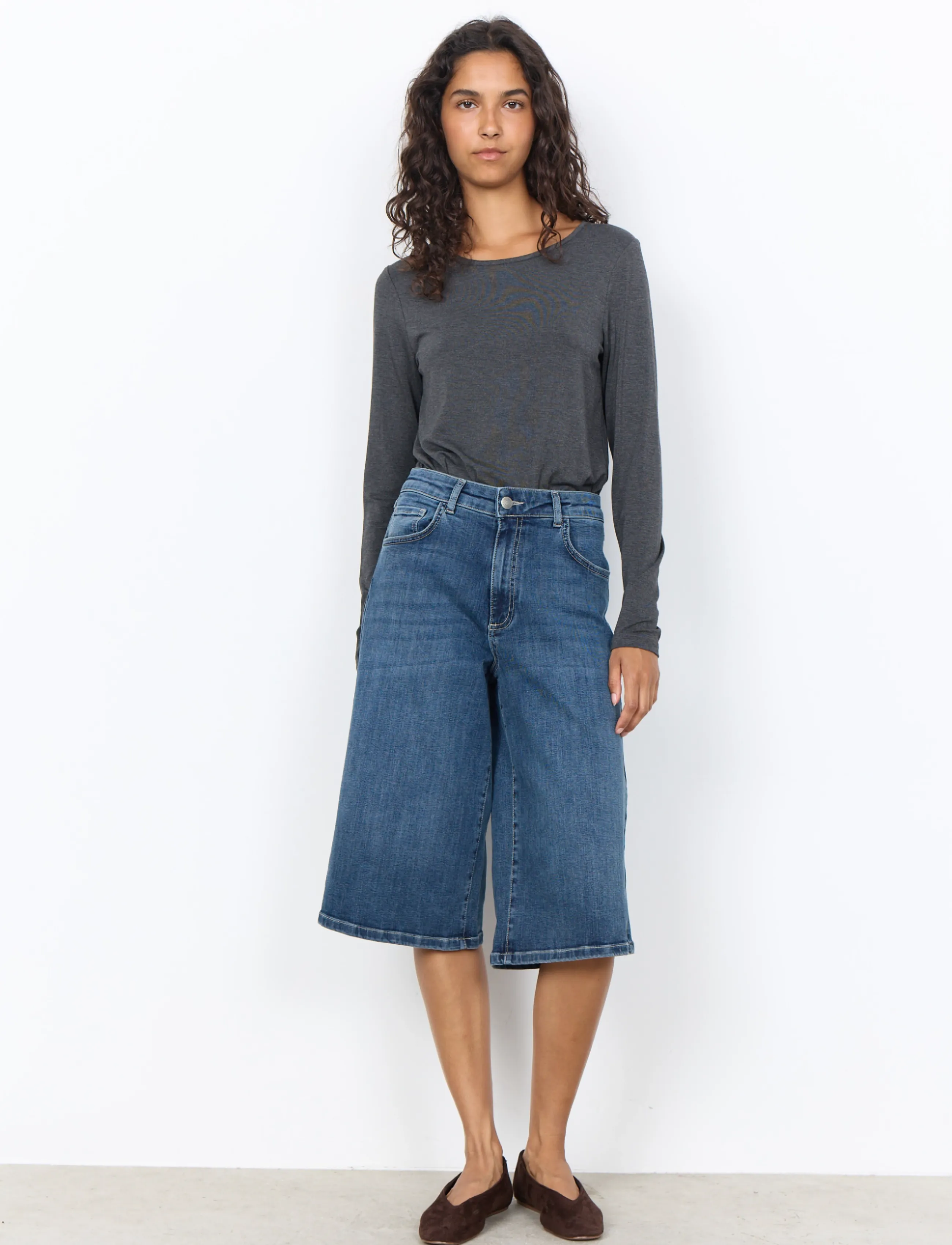 Soyaconcept - SC-MARICA - langärmlige tops - 99870 dark earth melange - 4