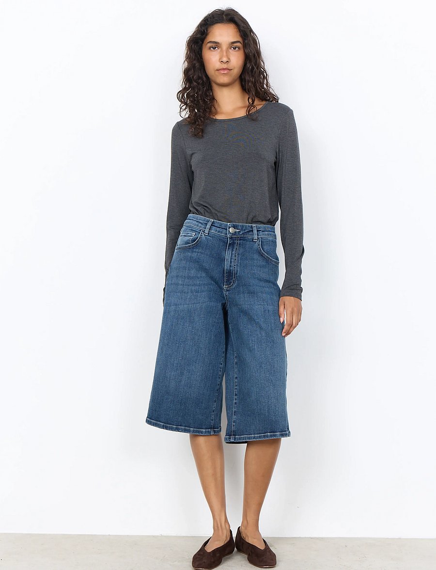 Soyaconcept - SC-MARICA - langärmlige tops - 99870 dark earth melange - 4