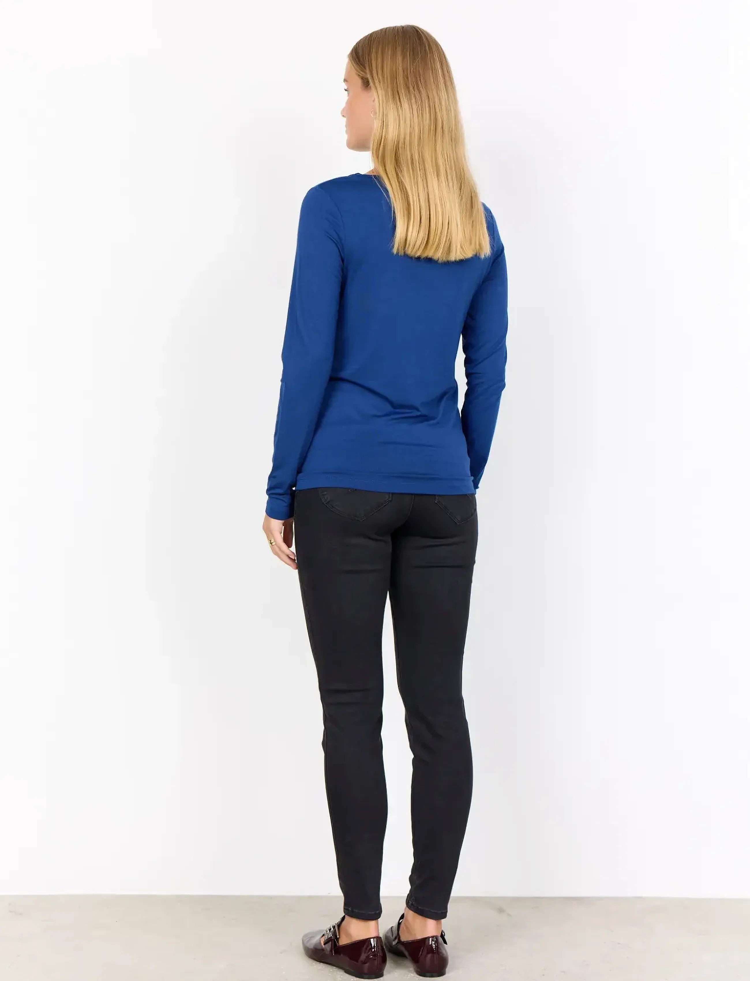 Soyaconcept - SC-MARICA - long-sleeved tops - 6832 estate blue - 3