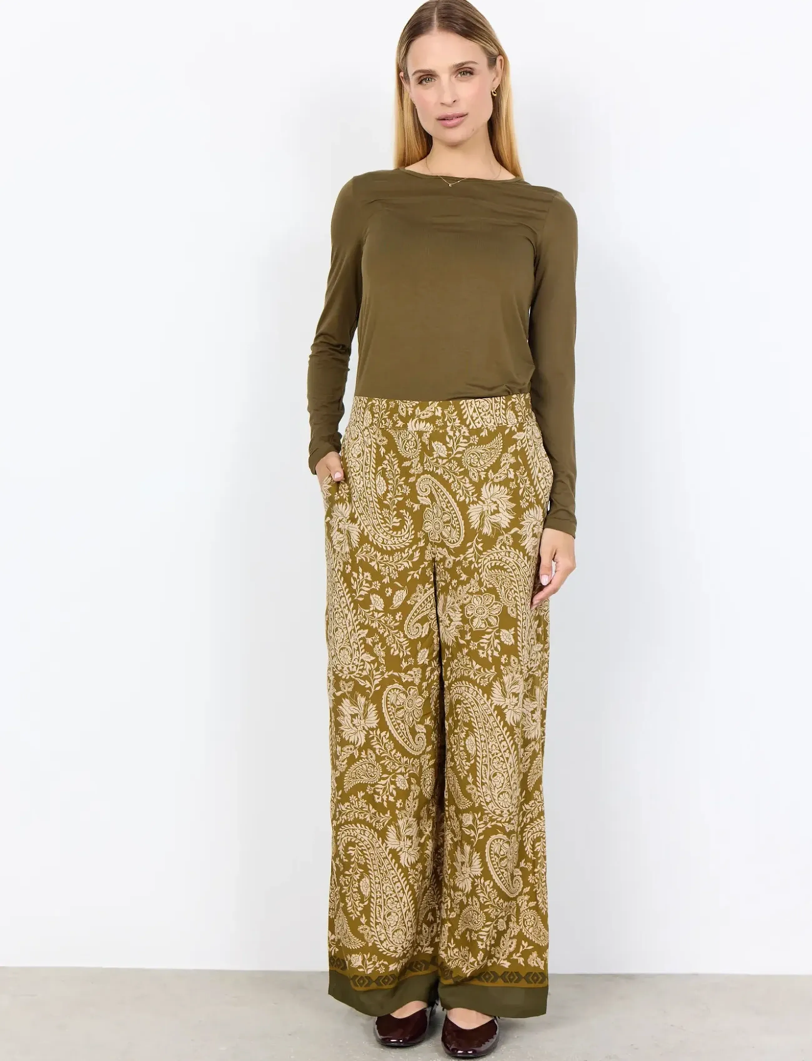 Soyaconcept - SC-MARICA - long-sleeved tops - 7965 dark olive - 4