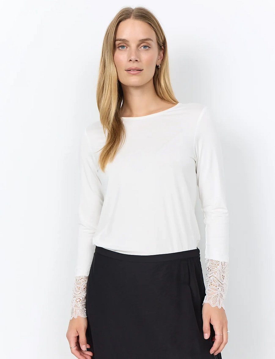 Soyaconcept - SC-MARICA - pikkade varrukatega topid - 1100 offwhite - 0