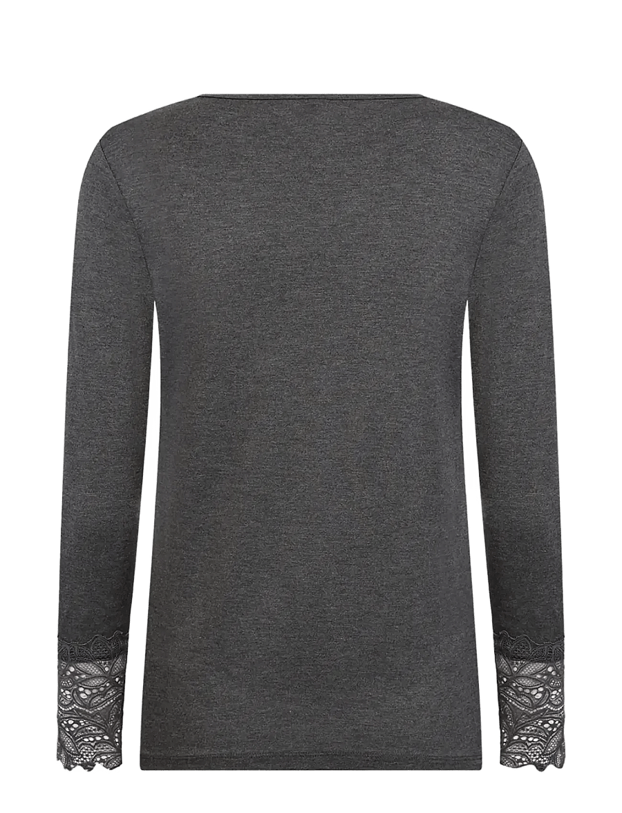 Soyaconcept - SC-MARICA - pikkade varrukatega topid - 99870 dark earth melange - 2