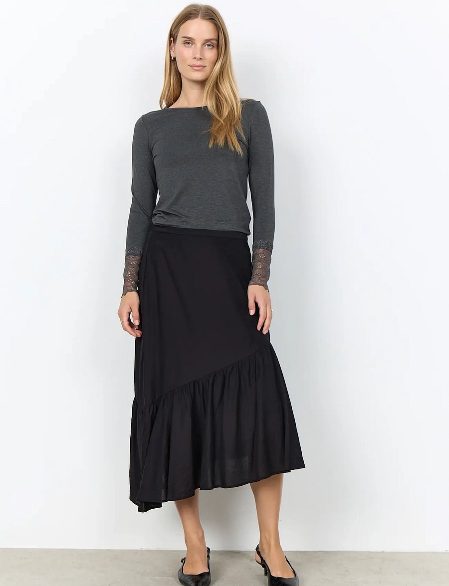 Soyaconcept - SC-MARICA - pikkade varrukatega topid - 99870 dark earth melange - 4