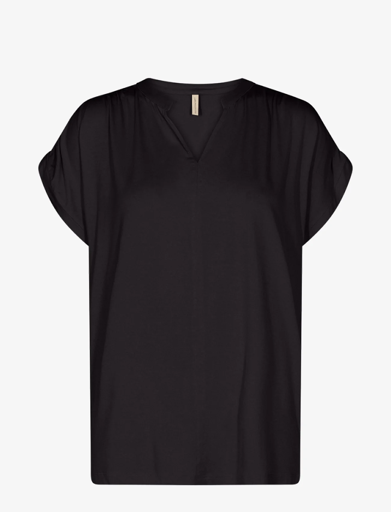 Soyaconcept - SC-MARICA - short-sleeved blouses - black - 0