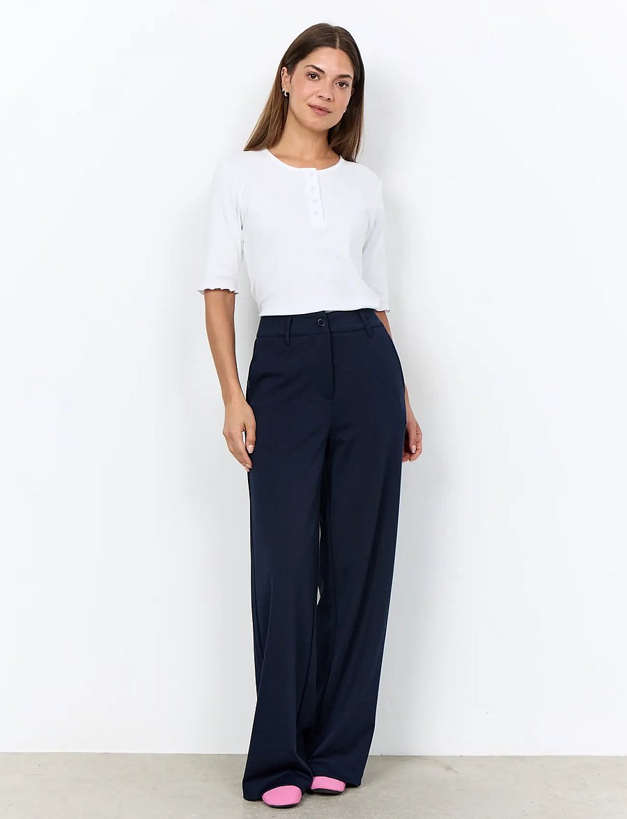 Soyaconcept - SC-DANIELA - hosen mit weitem bein - 6910 navy - 0