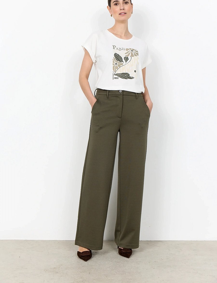 Soyaconcept - SC-DANIELA - hosen mit weitem bein - 7920 dark army - 0