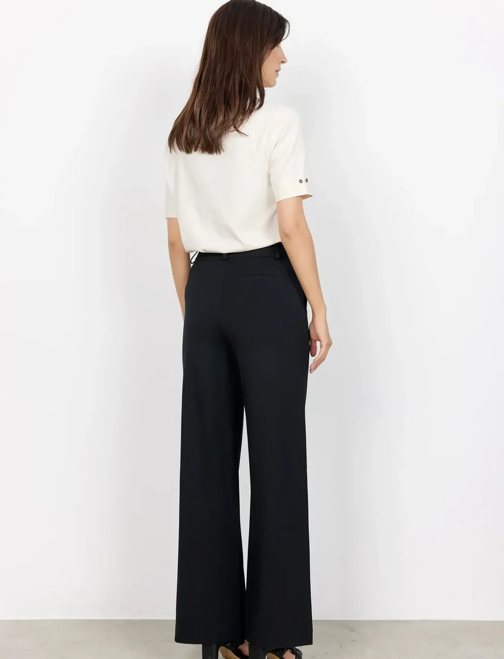 Soyaconcept - SC-DANIELA - bukser med brede ben - black - 3