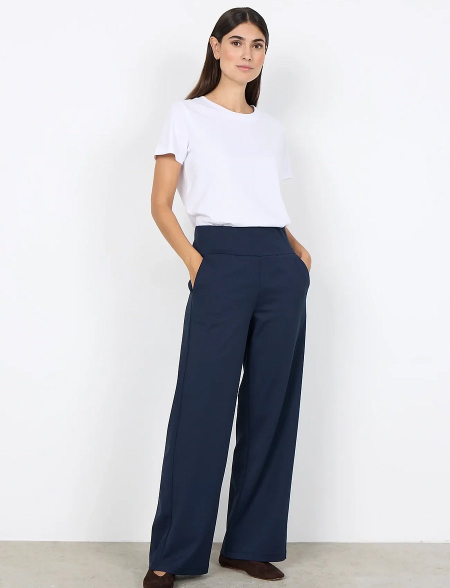 Soyaconcept - SC-SIHAM - laia säärega püksid - navy - 0
