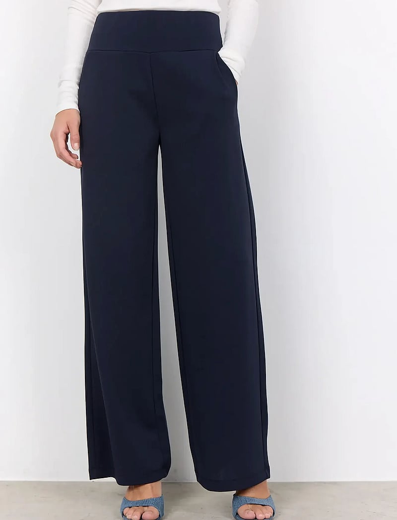 Soyaconcept - SC-SIHAM - bukser med brede ben - navy - 4