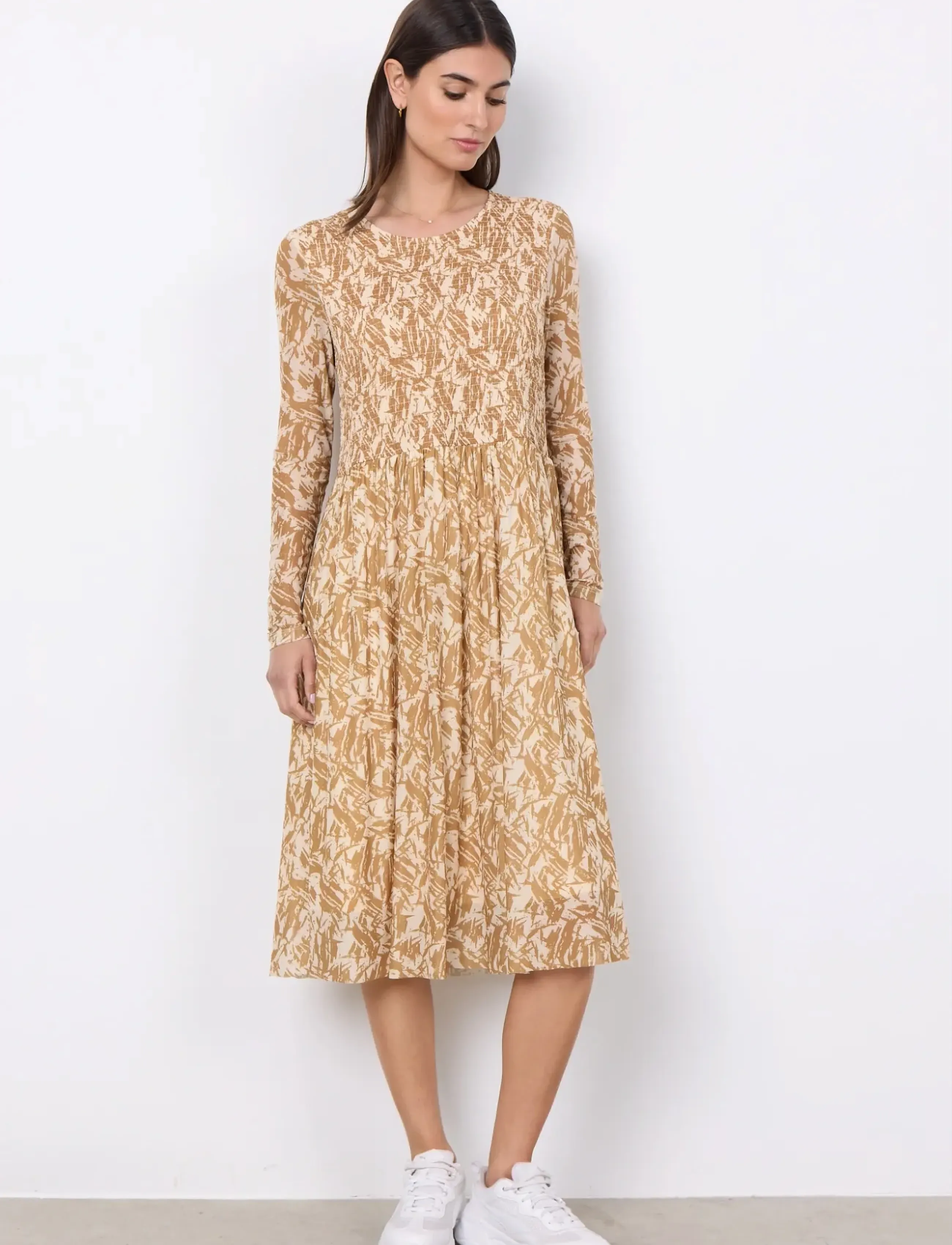 Soyaconcept - SC-ALDA - midikleidid - golden yellow combi - 4