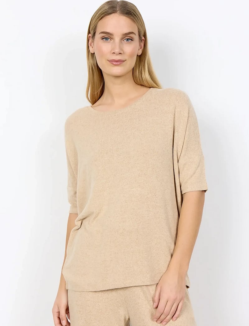 Soyaconcept - SC-BIARA - t-shirt & tops - 98008 sand melange - 0
