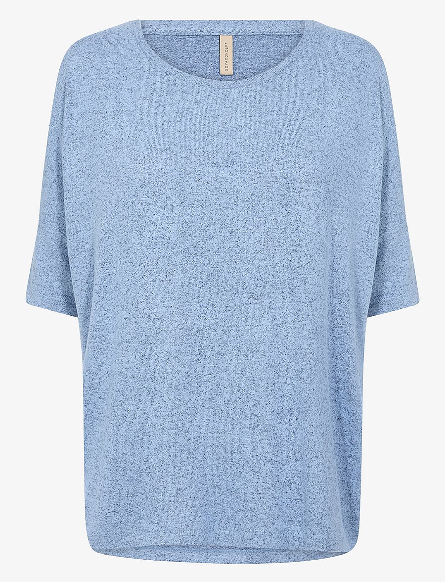 Soyaconcept - SC-BIARA - t-shirts - air blue melange - 1
