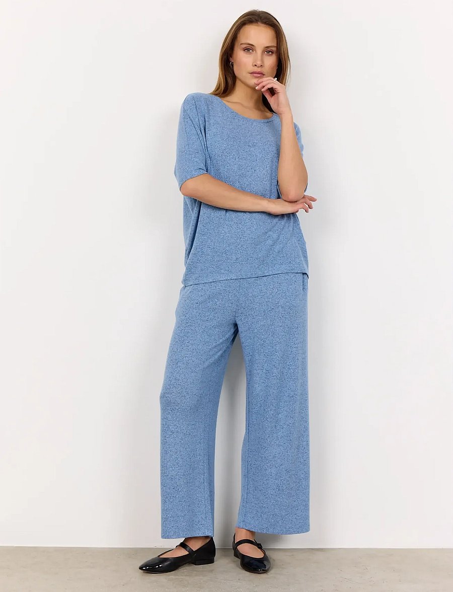 Soyaconcept - SC-BIARA - t-shirts - air blue melange - 3