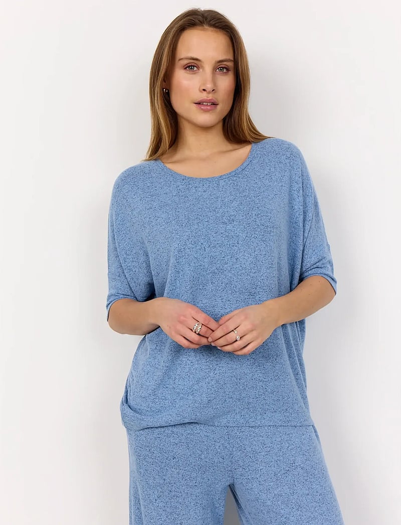 Soyaconcept - SC-BIARA - t-shirts - air blue melange - 4