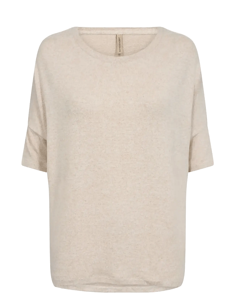 Soyaconcept - SC-BIARA - t-shirts - cream melange - 1