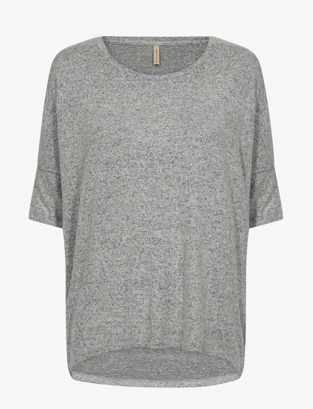 Soyaconcept - SC-BIARA - t-shirts - lt grey melange - 1