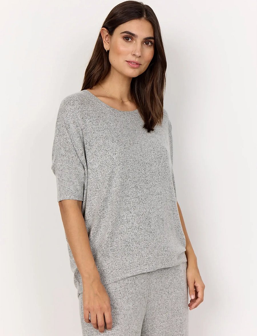 Soyaconcept - SC-BIARA - t-särgid - lt grey melange - 0
