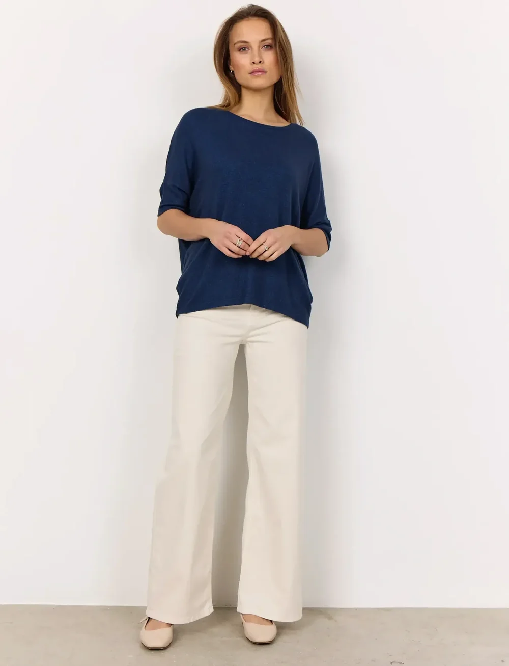 Soyaconcept - SC-BIARA - t-shirts - navy melange - 4