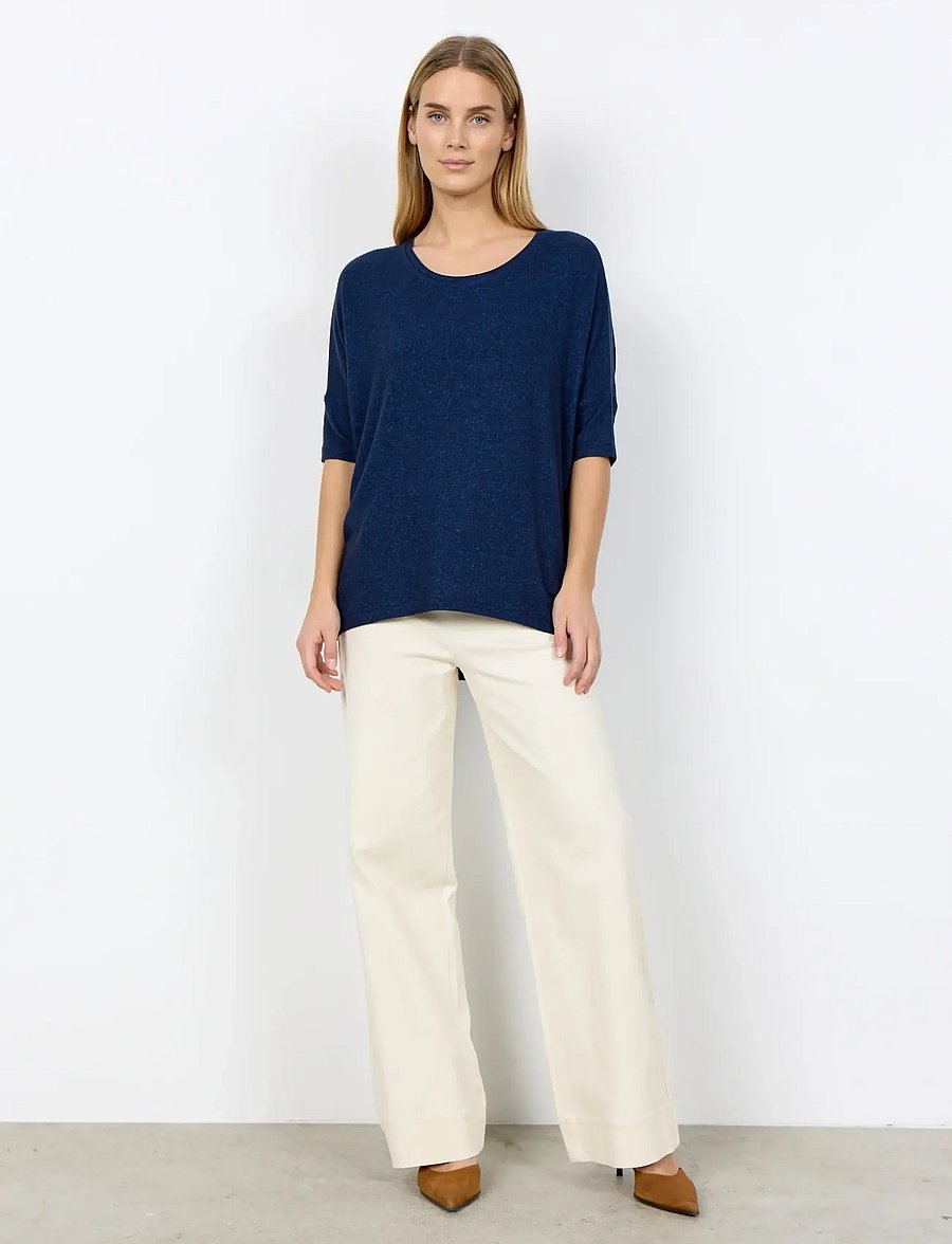 Soyaconcept - SC-BIARA - t-shirts - navy melange - 4