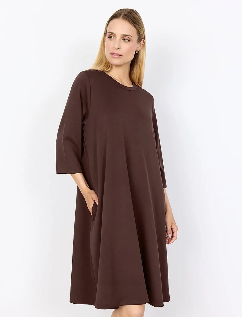 Soyaconcept - SC-BANU - midikleider - 8694 hot fudge - 0