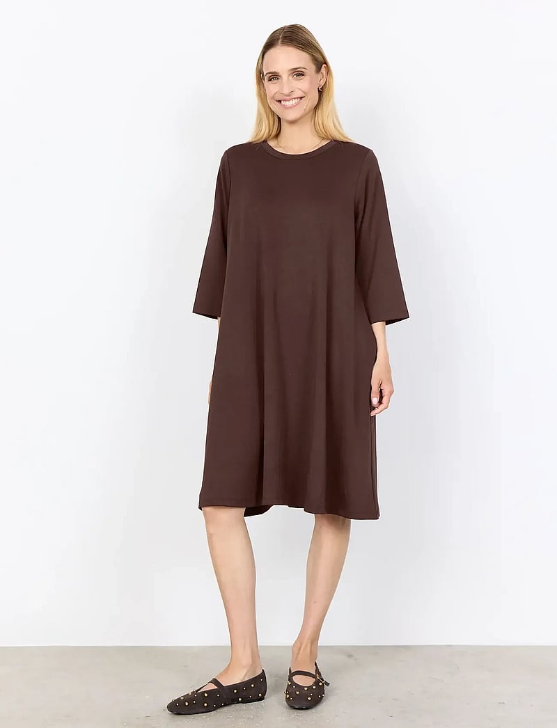 Soyaconcept - SC-BANU - midikleider - 8694 hot fudge - 4